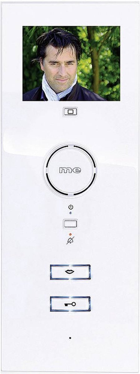 m-e modern-electronics VDV-503 WW Vistadoor Binnenunit voor Video-deurintercom Kabelgebonden Eengezinswoning Wit