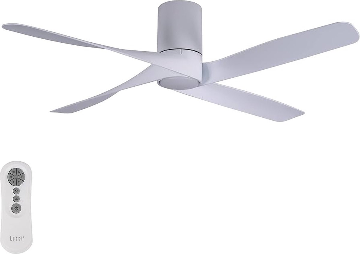 Lucci AIR Riviera Plafondventilator 35 W (Ø x h) 132 cm x 28 cm Wit