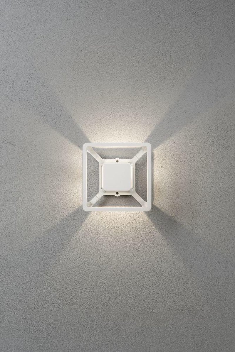 Konstsmide Pescara 7989-250 LED-buitenlamp (wand) LED LED vast ingebouwd 3 W Wit