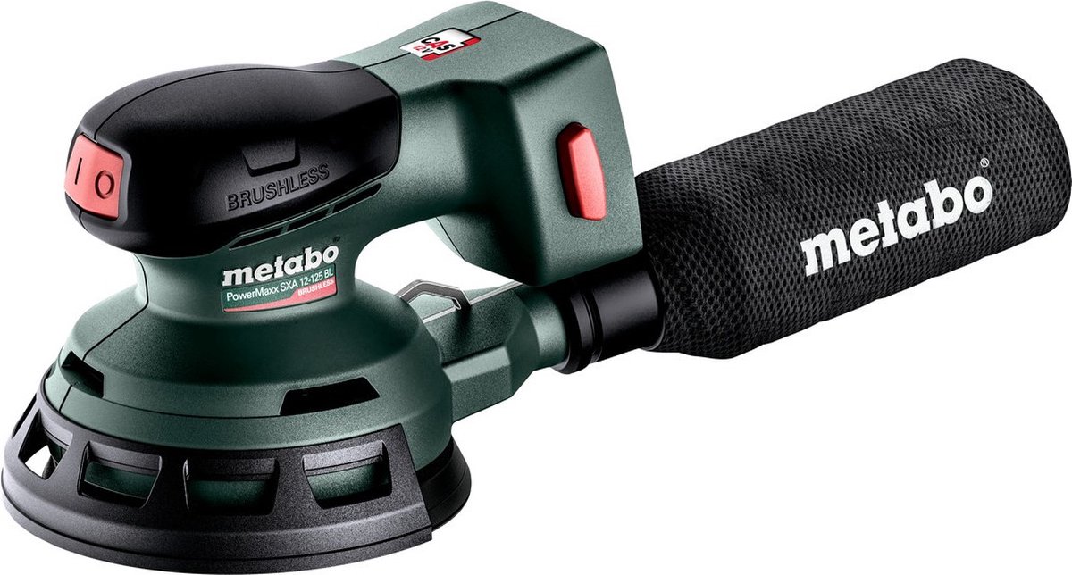 Metabo SXA 12-125 BL Accu Excenterschuurmachine | 12V | 125 mm | Excl accu en lader | Metabox 215 - 602035840