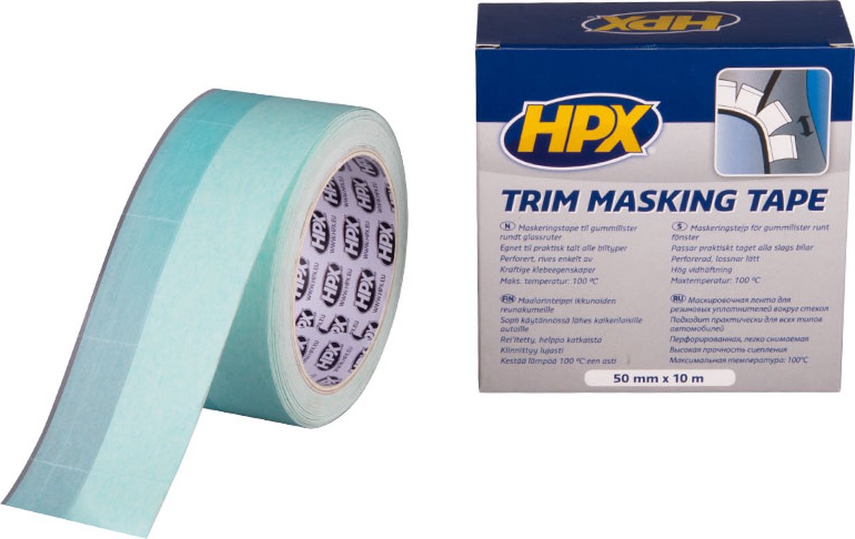 HPX Versterkte trim masking tape | 10/45mm x 10m - TM1010 | 36 stuks TM1010