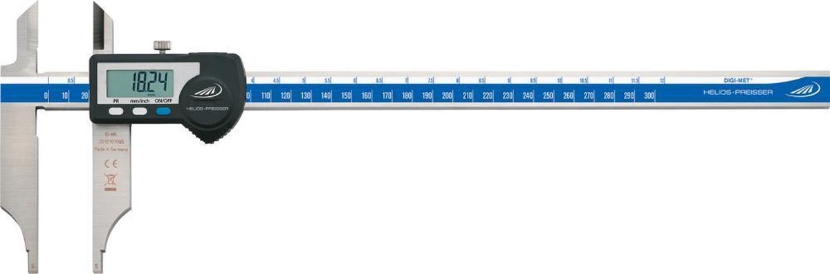 Helios Preisser Werkplaatsschuifmaat | 500 mm | digitaal | met meetpunten | 1 stuk - 1330528 1330528