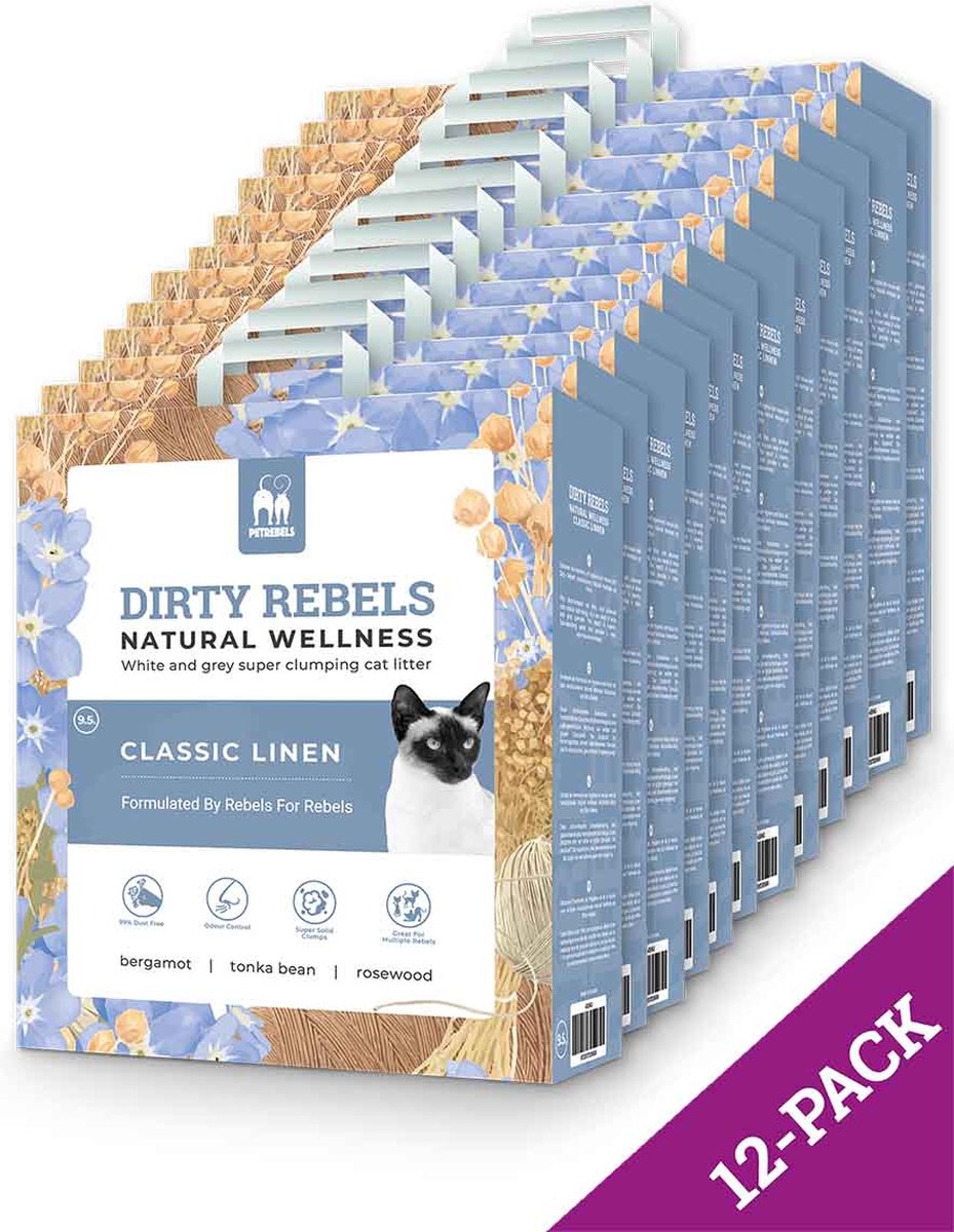 Kattenbakvulling Natural-Wellness Classic Linen - 12-pack