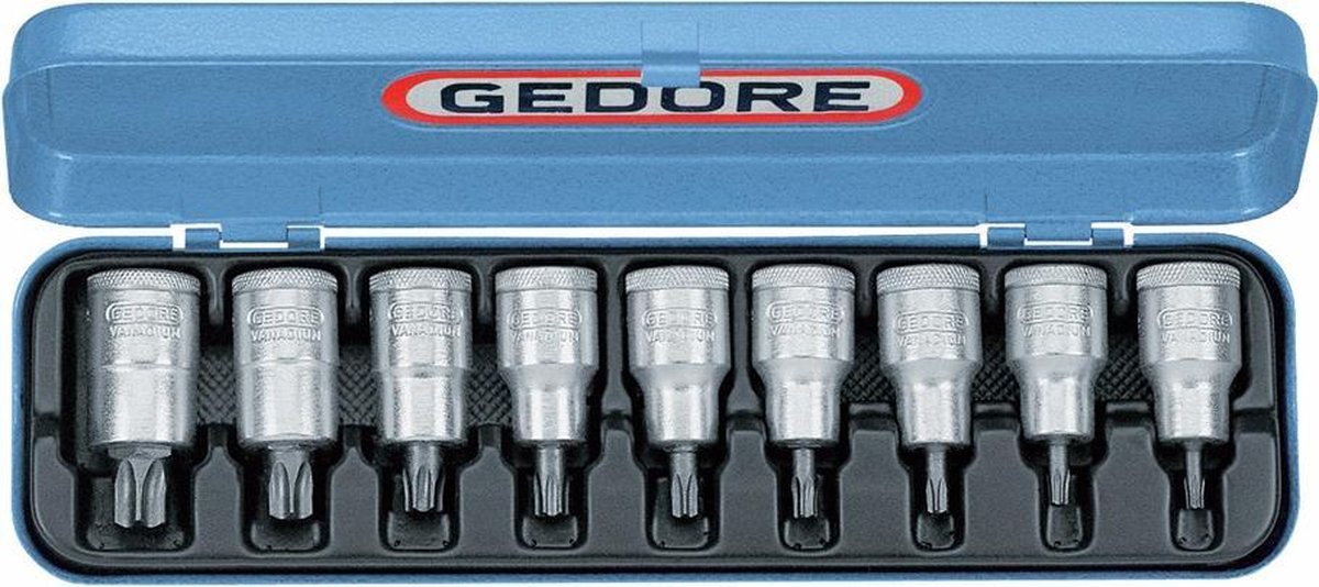 Gedore Dopsleutelset Torx 1/2" 9-dlg. - 6158970