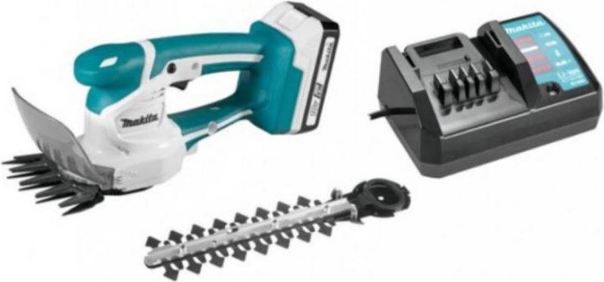 Makita UM110DWYX | Grasschaar | 18 V | 1,5 Ah accu | Set | in doos | inclusief buxusschaar | G Range - UM110DWYX
