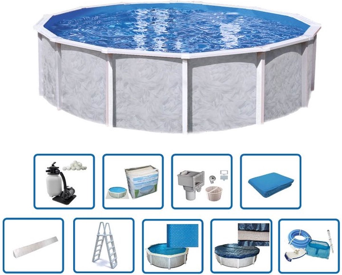 Interline Zwembad Interline Diana rond 4,90m Deluxe pakket