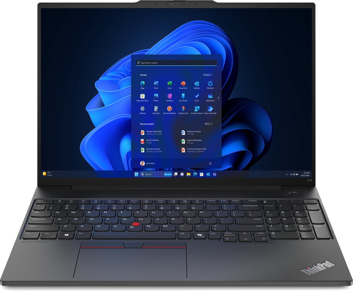 Lenovo Thinkpad E16 Gen 2 - 16 Inch Amd Ryzen 7 Gb 512 Windows 11 Pro