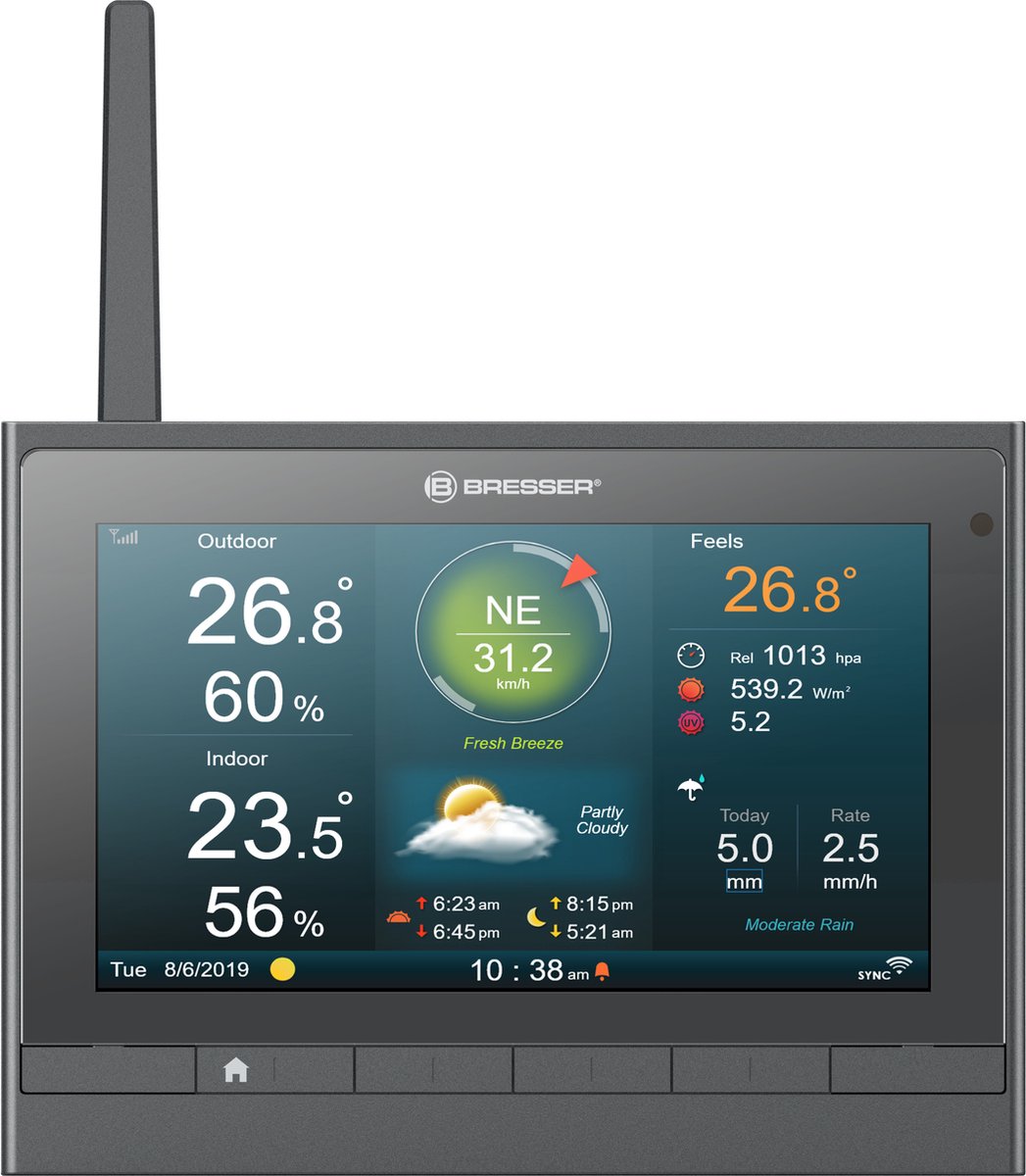 BRESSER extra basisstation voor 7003510 MeteoChamp-weerstation