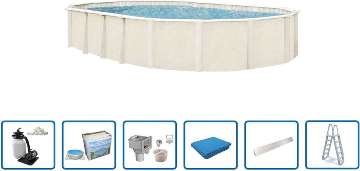 Interline Zwembad Interline Century ovaal 6,10x3,60m Deluxe Pakket