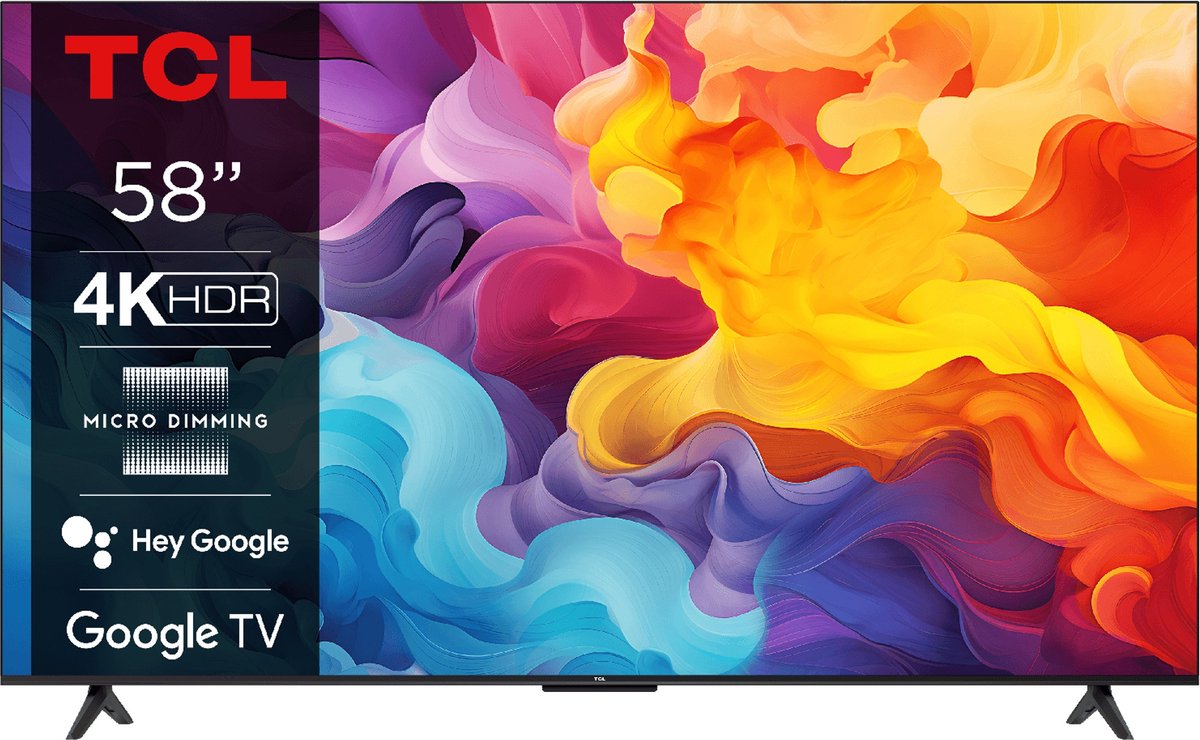 TCL 4K Smart Android LED XXL TV 58V6B 58″ (2024)