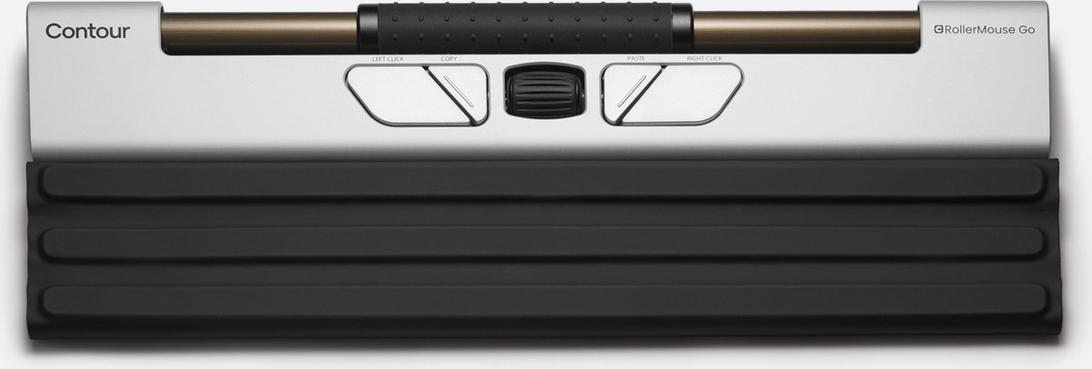 Contour Design RollerMouse Go wireless Set met muis en muismat Bluetooth Zwart, Wit 5 Toetsen 600 dpi, 800 dpi, 1000 dpi, 1200 dpi, 1600 dpi, 2000 dpi, 2400