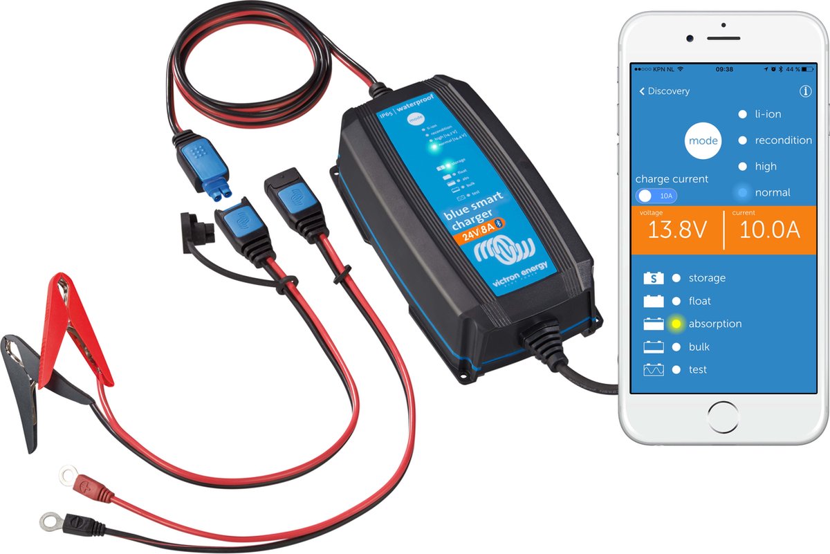 Victron Energy Blue Smart IP65 24/8 Loodaccu-lader 24 V Laadstroom (max.) 8 A