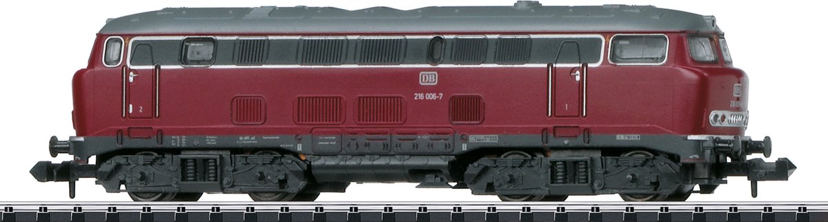MiniTrix Hobby 16166 N diesellocomotief 216 006-7 „Lollo” van de DB