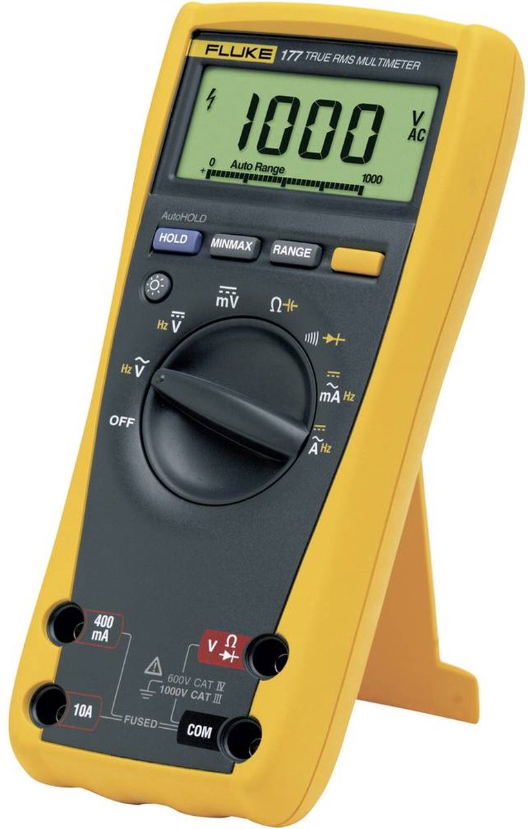 Fluke 177 Multimeter Digitaal CAT III 1000 V, CAT IV 600 V Weergave (counts): 6000