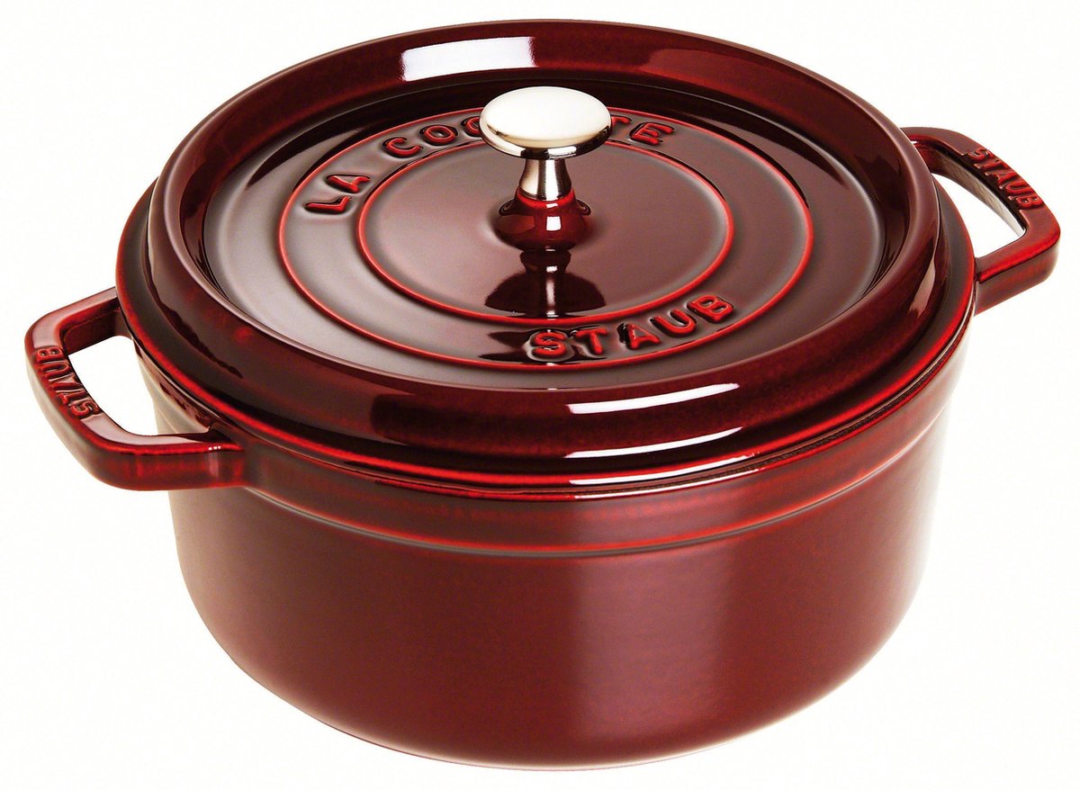 Staub Ronde Cocotte 26 cm - grenadine 5,2 l OP=OP | Potten&Pannen | Keuken&Koken - Keukengerei | 1102687