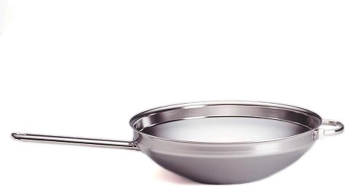 Demeyere Apollo 7 Wok 32 cm + Glasdeksel | Potten&Pannen | 5412191000175