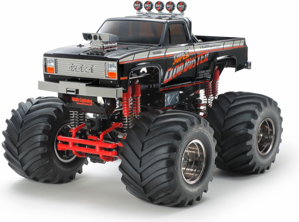 Tamiya Super Cloud Buster Black Edition Brushed 1:10 RC auto Monstertruck 4WD Bouwpakket