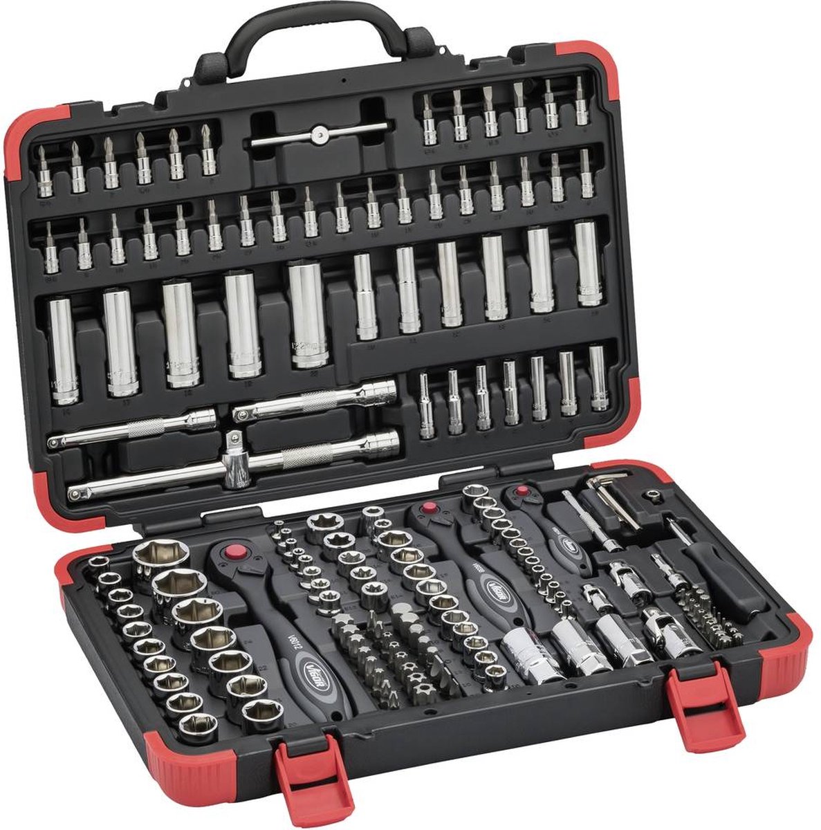 Vigor VIGOR V2461N Dopsleutelset 1/4 (6.3 mm), 5/16 (8 mm) 172-delig