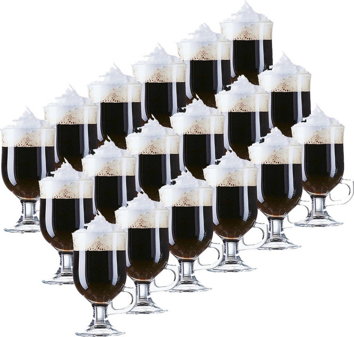 18x Irish Coffee glazen transparant 240 ml Opal -