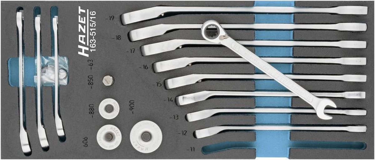 Hazet 163-515/16 HAZET Ring-steeksleutelset 16-delig