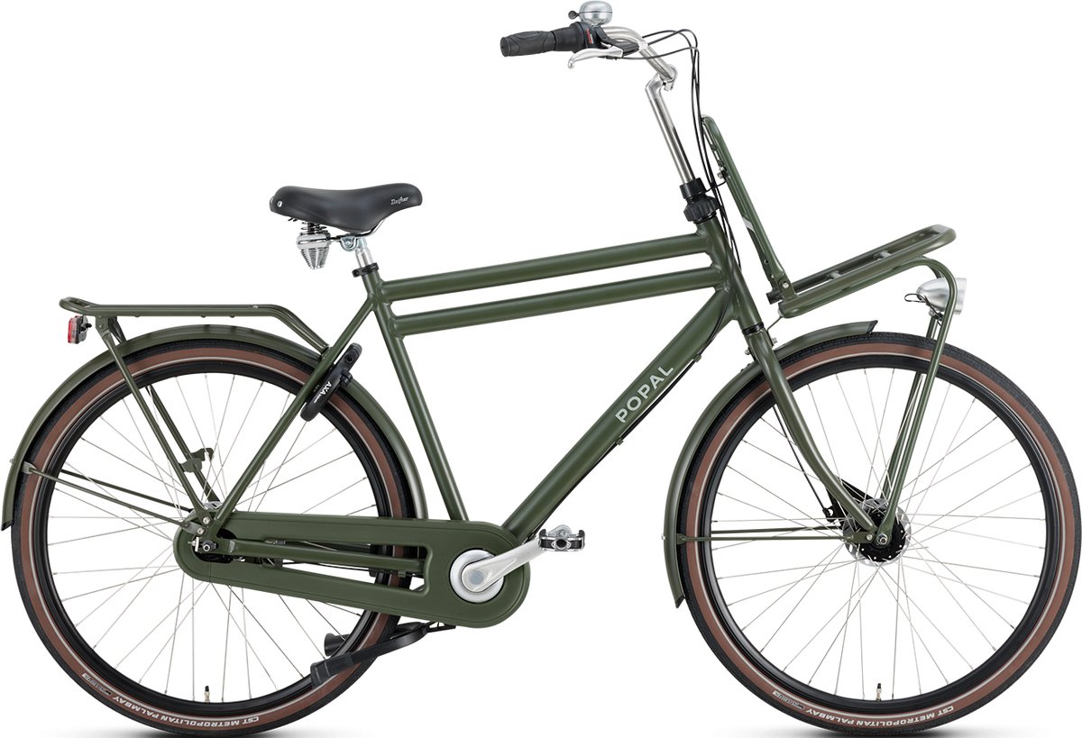 Popal Daily Dutch Prestige N7 2024 Heren Transportfiets Army Green 50 Cm +€40.00 Inruilkorting