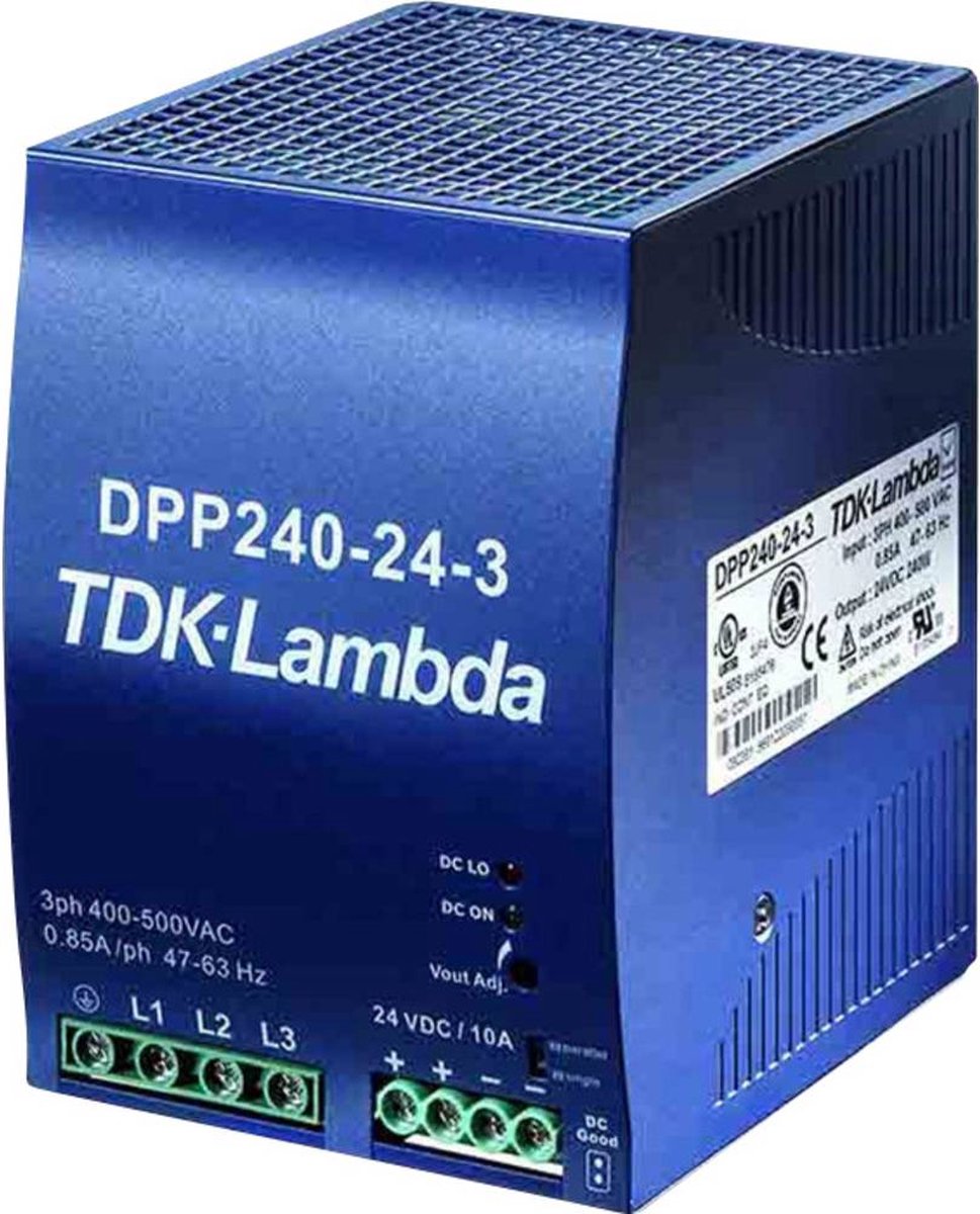 TDK-Lambda DPP240-24-3 DIN-rail netvoeding 24 V/DC 10 A 240 W Aantal uitgangen: 1 x Inhoud: 1 stuk(s)