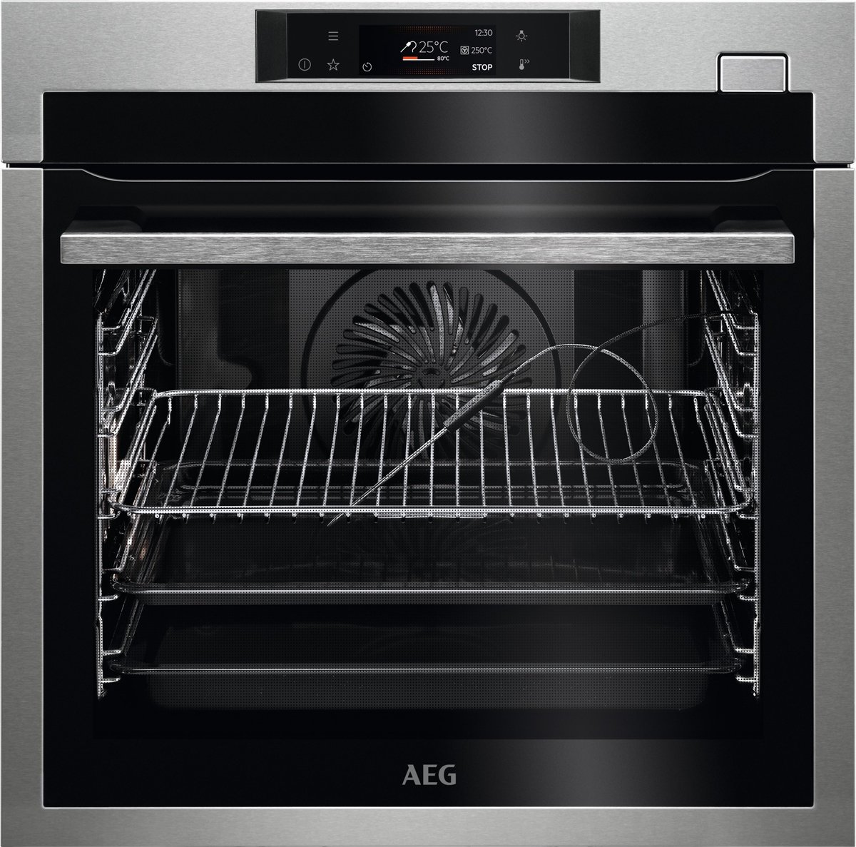 AEG AEG 7000 serie SteamCrisp Heteluchtoven met stoomondersteuning met pyrolysereiniging BSE77280M