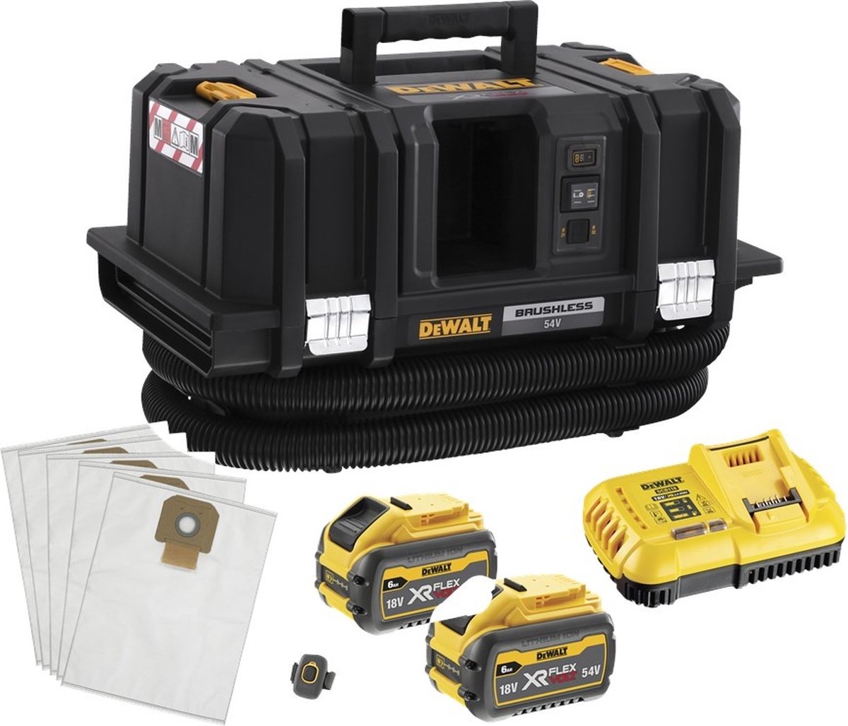 DeWalt DCV586MT2 | STOFAFZUIGER | 54V | XR | FLEXVOLT | M-KLASSE | Set - DCV586MT2-QW