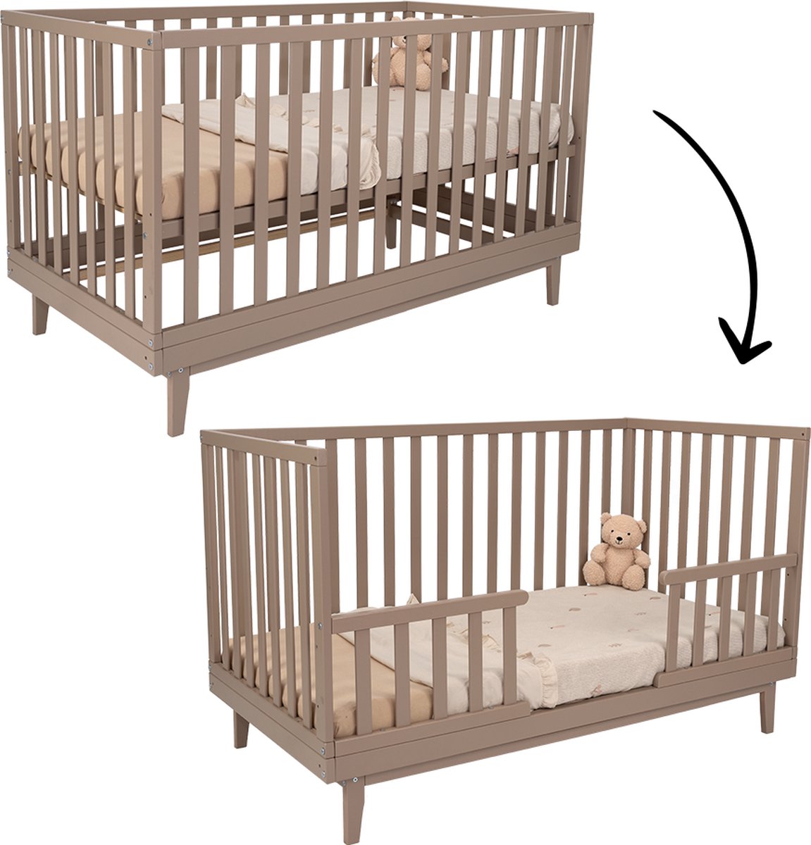 Meegroeiledikant Novi at Home® Elise 70x140 Sand