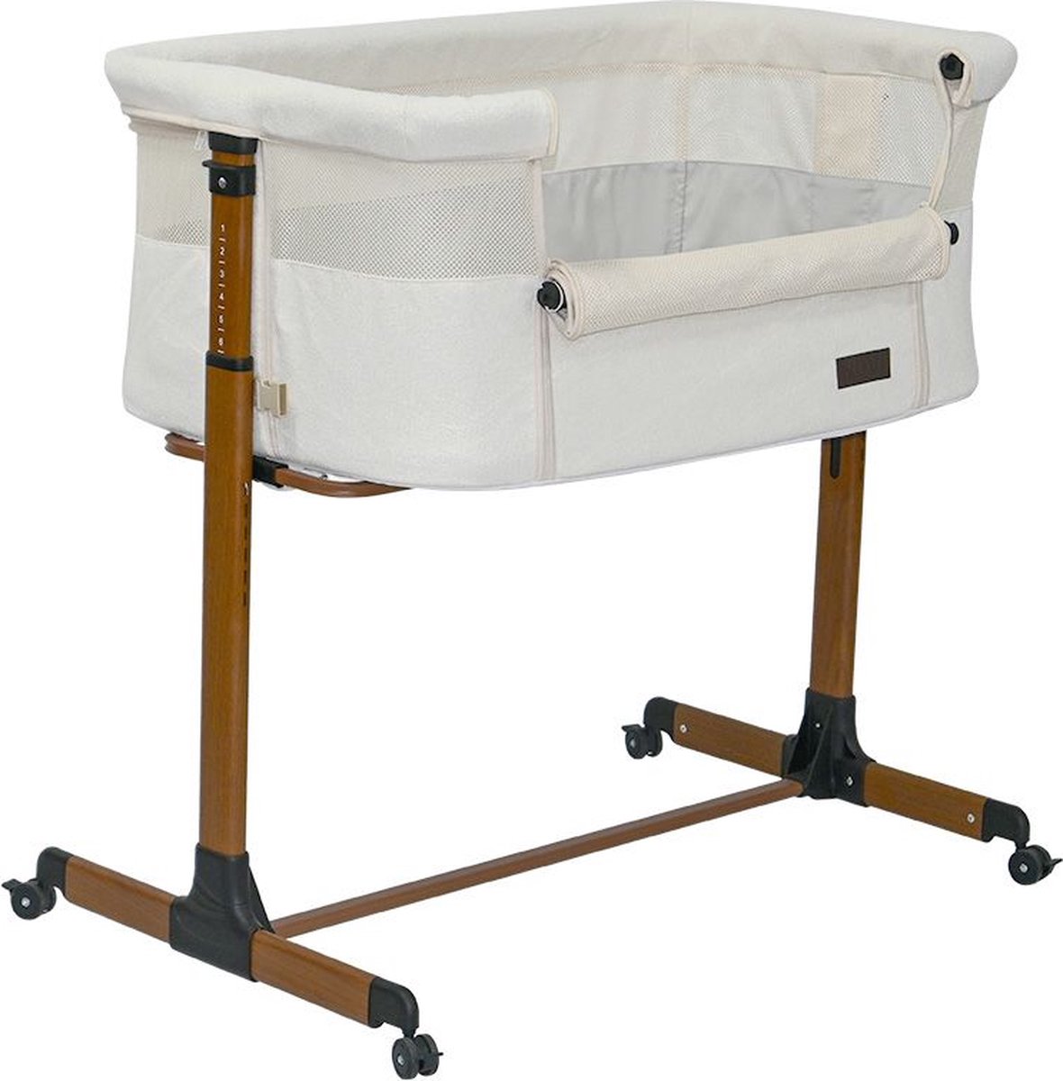 Co-Sleeper Novi Baby® Goodnight Premium Walnut/Boucle Beige