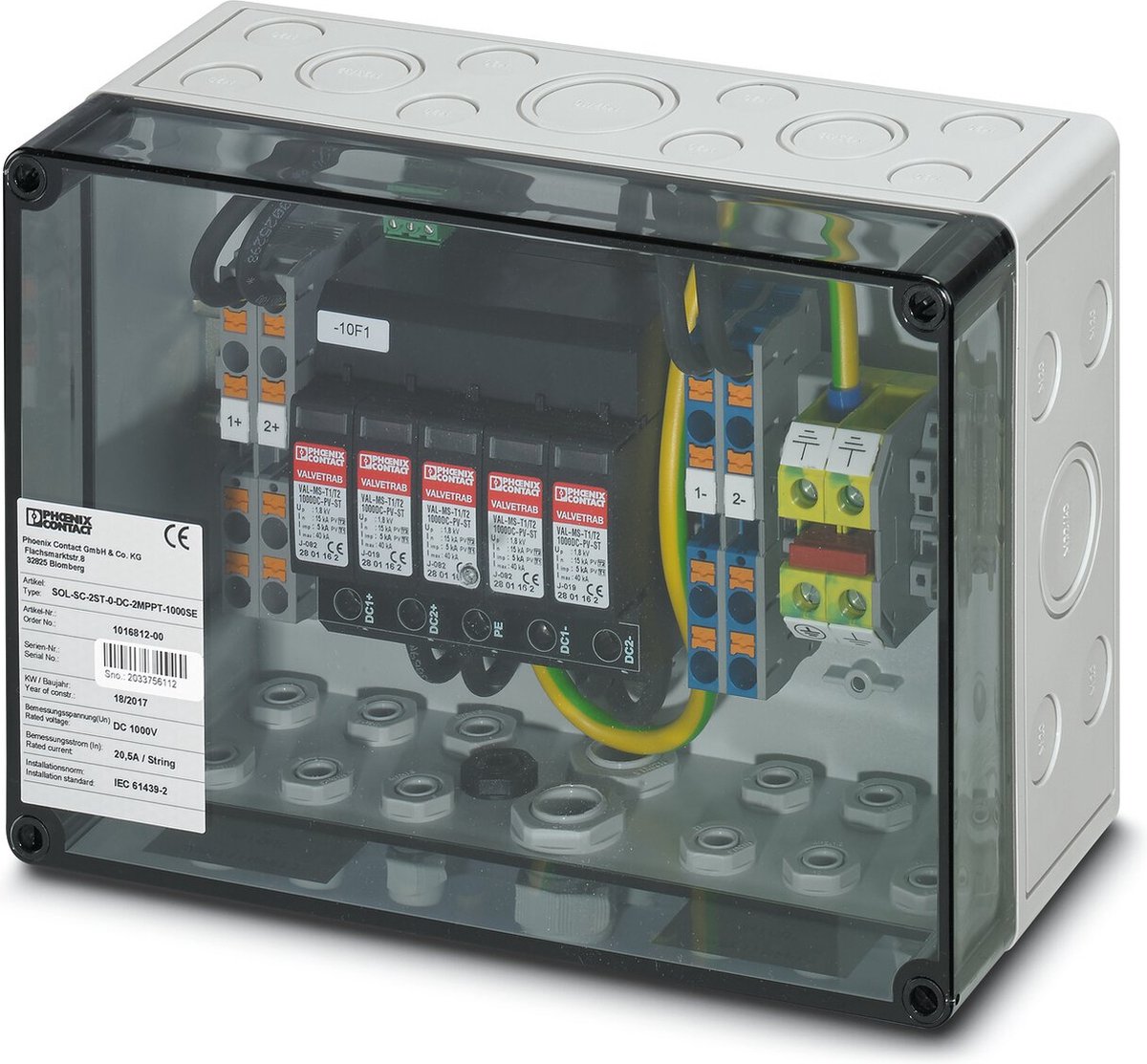 Phoenix Contact 1016812 SOL-SC-2ST-0-DC-2MPPT-1000SE Stringbox