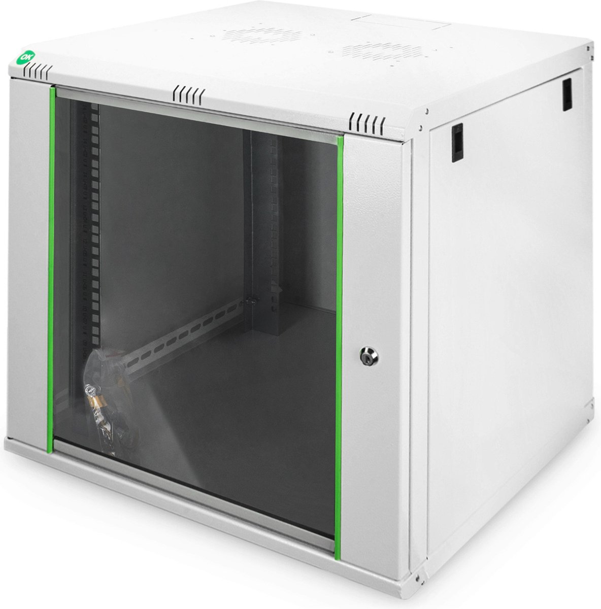 Digitus DN-19 12U-6/6-EC 19inch-wandkast (b x h x d) 600 x 638.4 x 600 mm 12 HE Grijs-wit (RAL 7035)