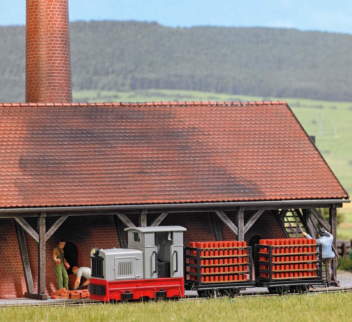 Busch Feldbahn 12014 H0f veldspoor-startset Steentransport