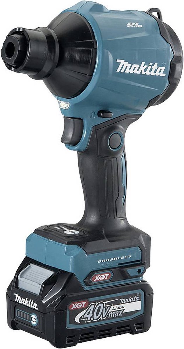 Makita AS001GA102 Accublazer Luchtstroom 1.1 m³/min Luchtsnelheid 200 m/s Li-ion 40 V 2.0 Ah Incl. accu, Incl. lader