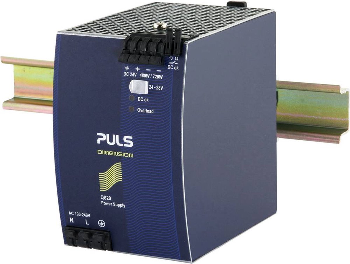 PULS QS20.241-C1 DIN-rail netvoeding 24 V/DC 20 A 480 W Aantal uitgangen: 1 x Inhoud: 1 stuk(s)