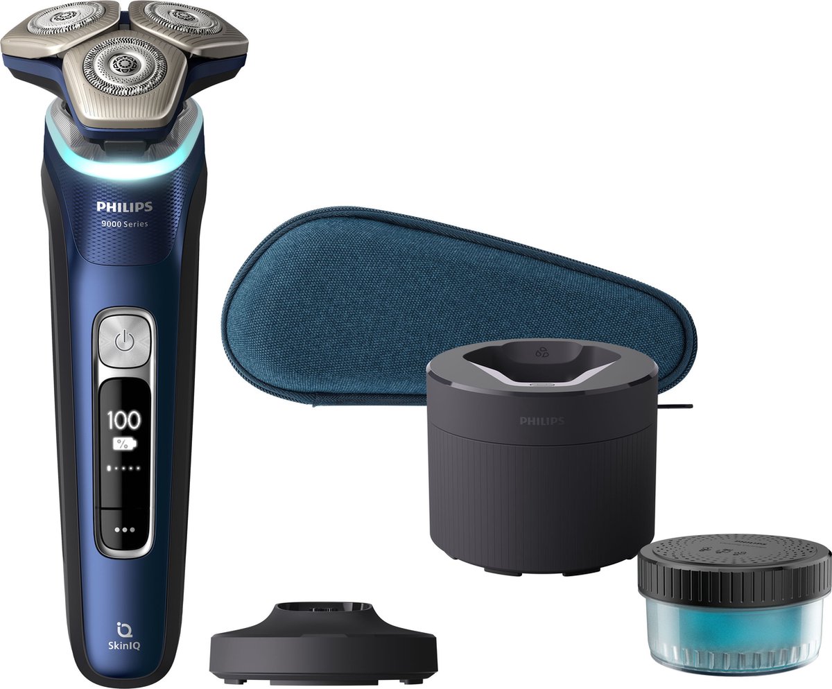 Philips Limited Edition 9000 Series Space-grade Steel S9980/54 Scheerapparaat Blauw
