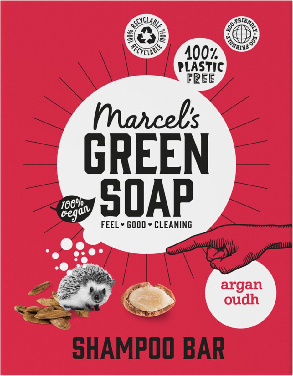 72x Marcel's Green Soap Shampoobar Argan&Oudh 90 gr