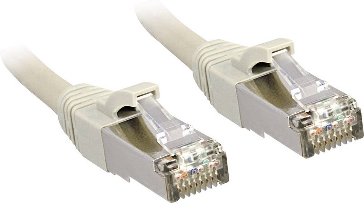 LINDY 45597 RJ45 Netwerkkabel, patchkabel CAT 6 S/FTP 100.00 m Grijs Snagless 1 stuk(s)
