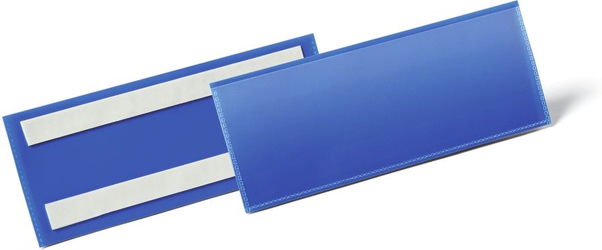 Durable Etikettenhouder | B210xH74mm blauw | zelfklevend | pak a 50 stuks - 179407 179407