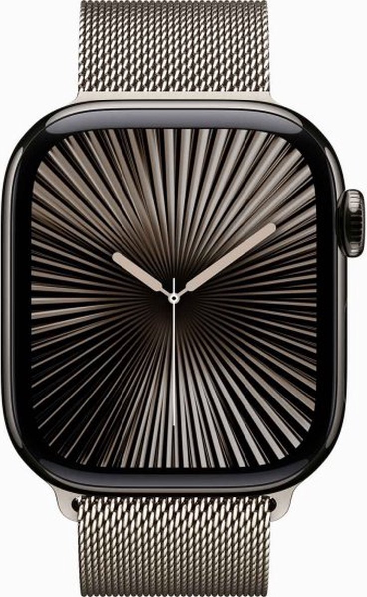 Apple Watch Series 10 GPs + Cellular 46mm Natural Milanese Loop S/m Smartwatch
