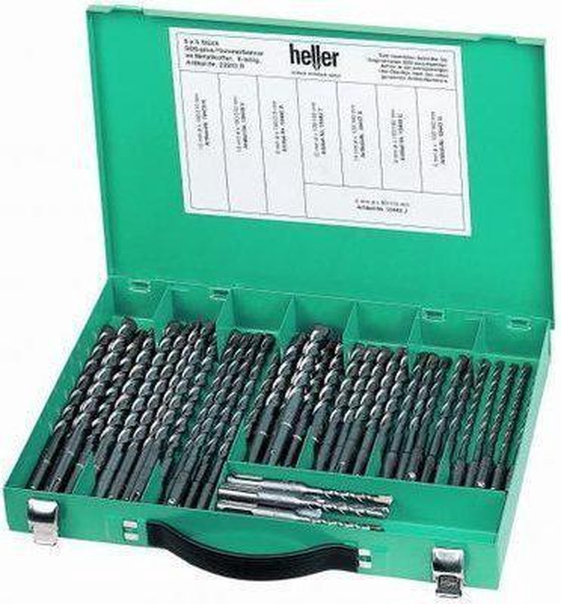 Heller Tools Bionic Pro 23243 2 Carbide Hamerboorset 40-delig SDS-Plus 1 set(s)