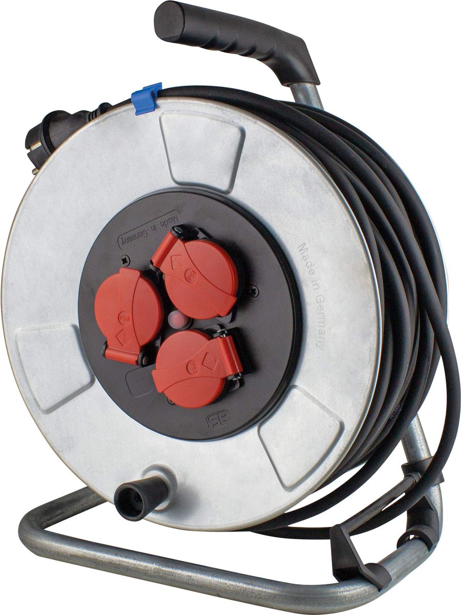 AS Schwabe 10316 Kabelhaspel 50.00 m Zwart Randaarde stekker