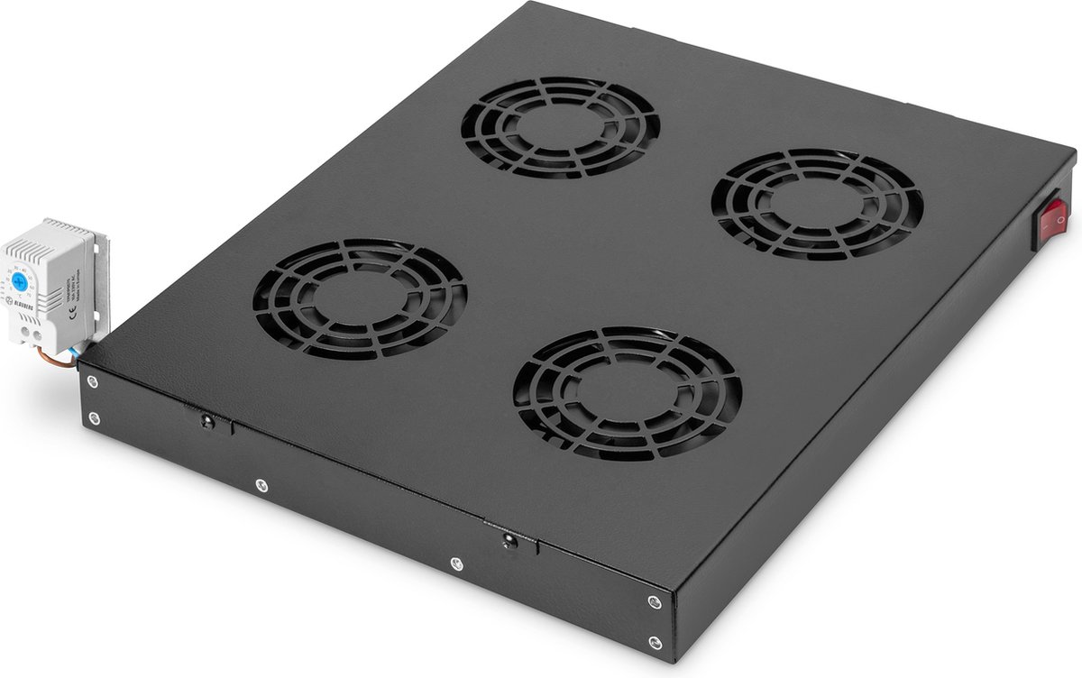 Digitus DN-19 FAN-4-HO-SW 19 inch 4 x Ventilator voor patchkast 1 HE Zwart