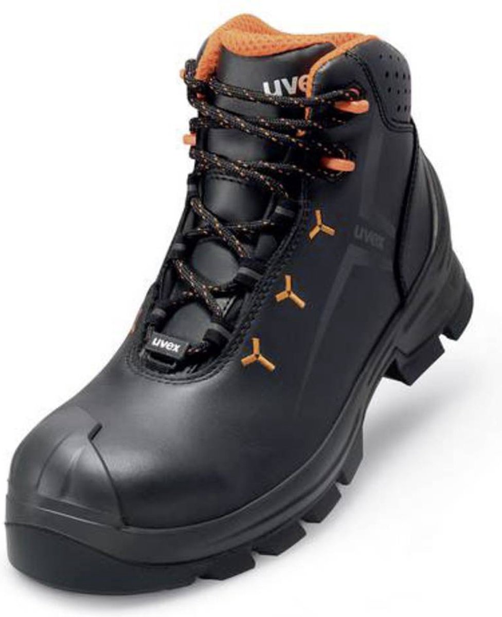 uvex 2 MACSOLE® 6523242 Hoge veiligheidsschoenen ESD S3 Schoenmaat (EU): 42 Zwart, Oranje 1 paar