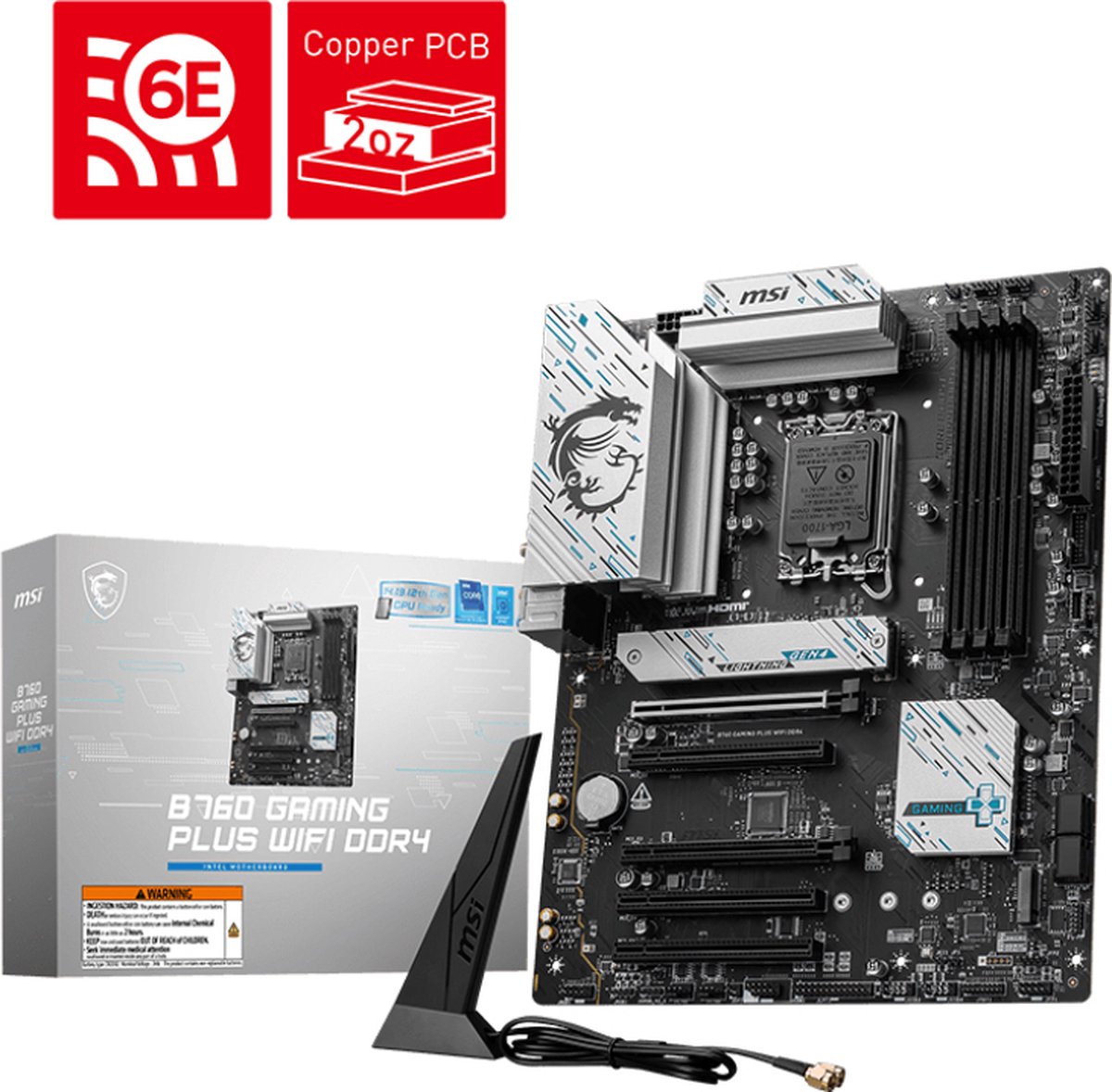 B760 GAMING PLUS WIFI DDR4 Moederbord