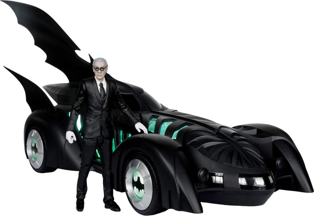 McFarlane Batman Forever Alfred Pennyworth & Batmobile