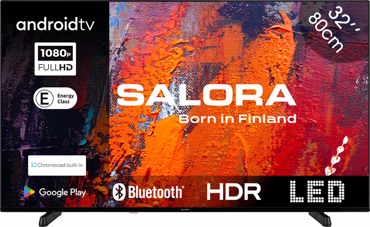 Salora 32FA550 Led televisie met Android smart TV en Chromecast
