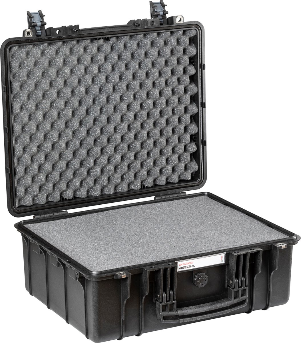 Explorer Cases 4820HL Koffer Zwart met Plukschuim