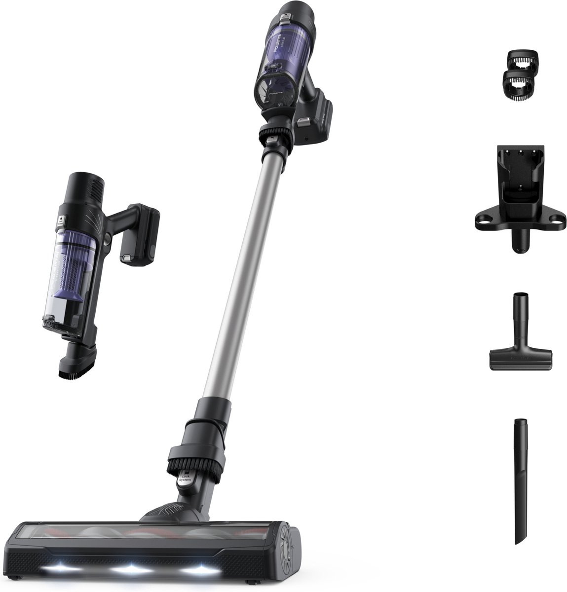 Rowenta Rh6a35 X-pert 7.60 Allergy Steelstofzuiger Incl. Kruimelzuiger Paars En Zilver