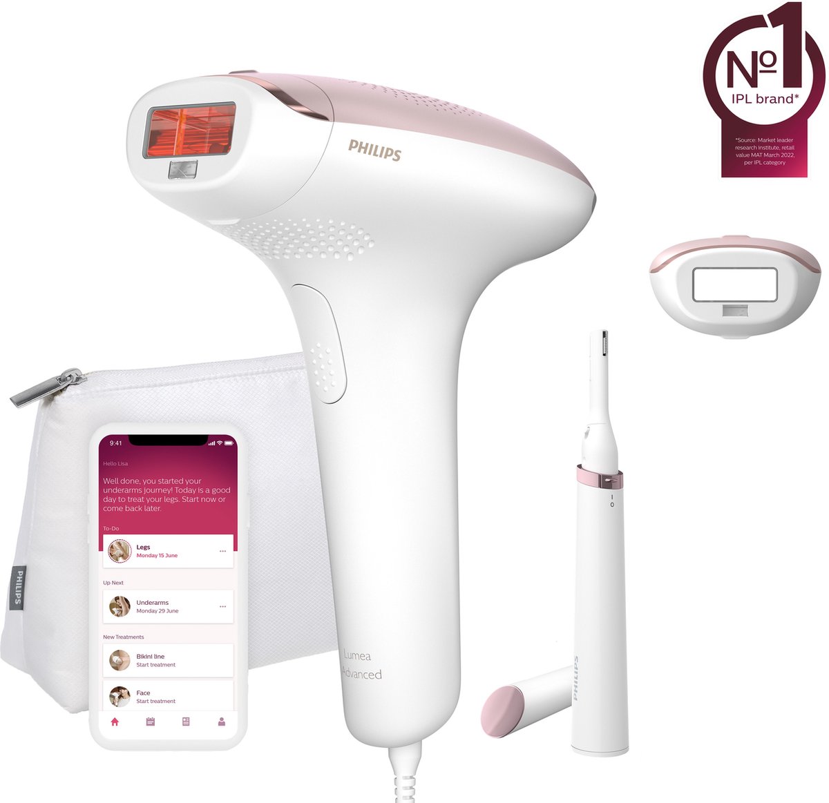 Philips Lumea Ipl 7000 Series Bri920/00 Incl. Reistrimmer